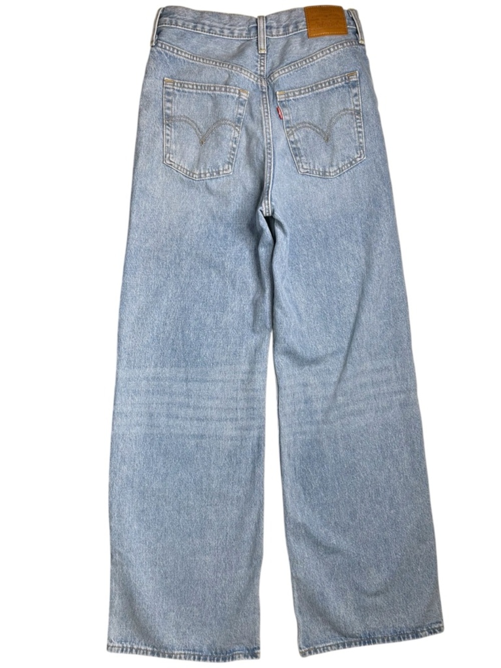 Levi's Ribcage Wide Leg Jeans High Rise Light Wash 27x32 Women's - Picture 4 of 14